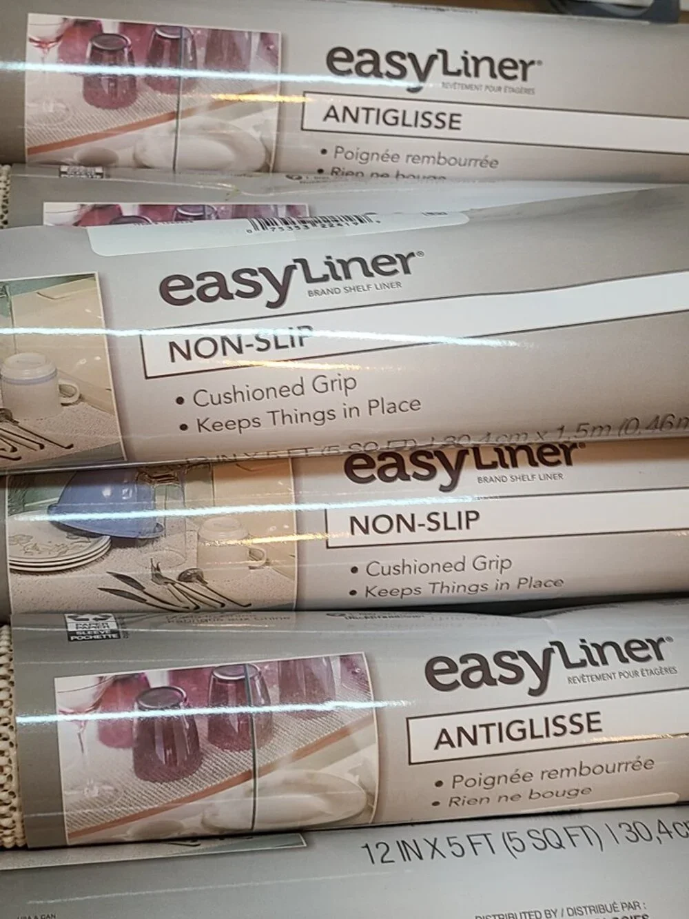 Pack of 7 Easy Liner grippy shelf liners Duck brand